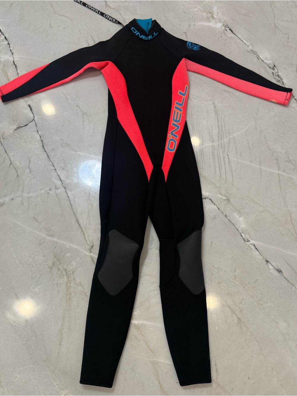 O'Neill Women's Black and Pink Full Wetsuit